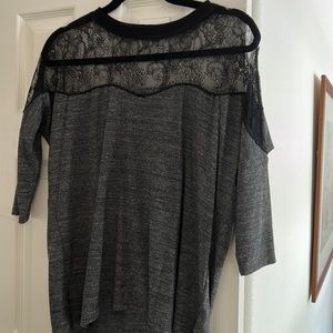 Rebecca Taylor lace inset tee